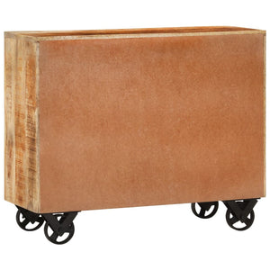 Skänk med 3 lådor 80x30x65 cm massivt grovt mangoträ