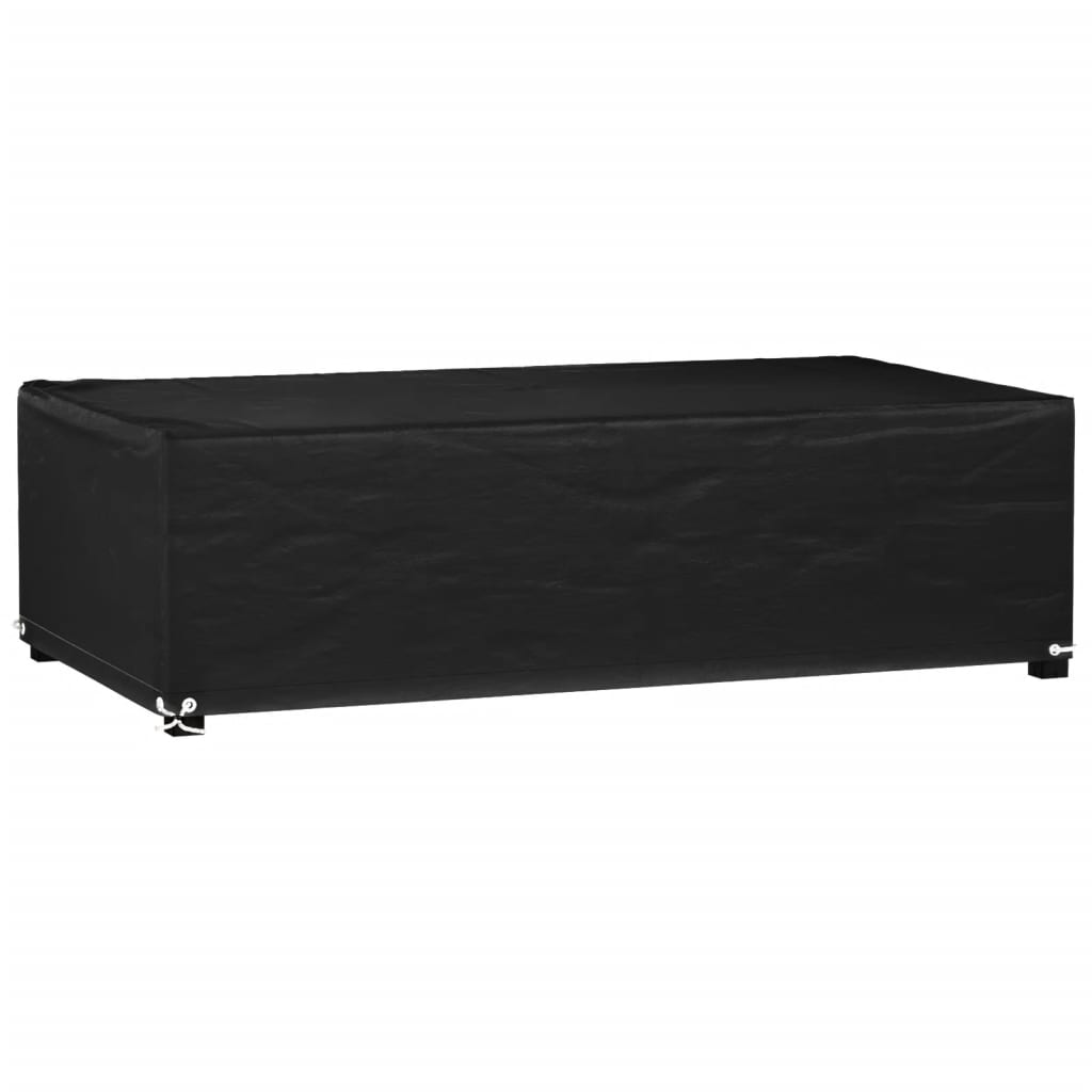Överdrag för utemöbler 8 ölj. 125x70x35 cm rektangulärt