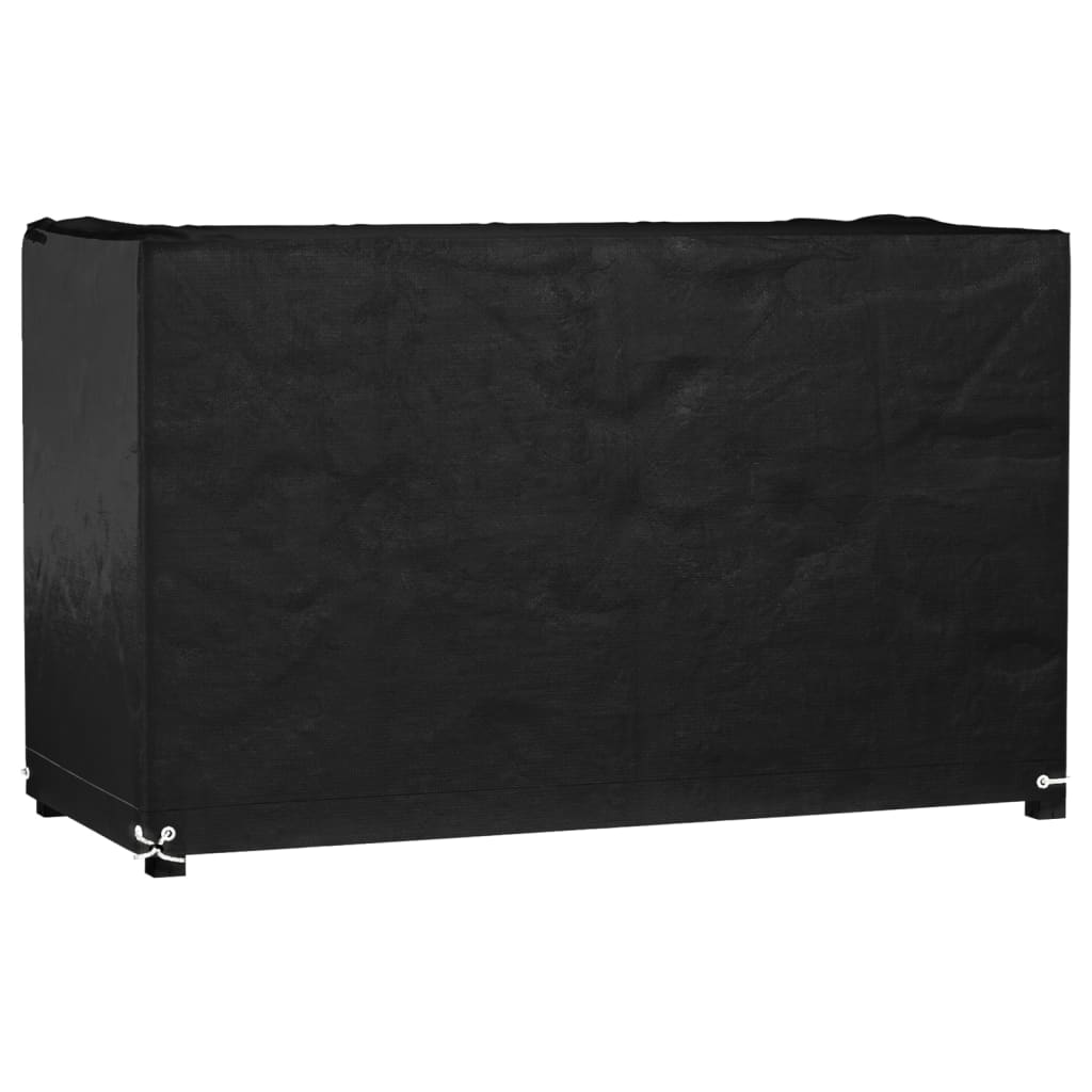 Överdrag för utemöbler 8 öljetter 125x55x75 cm rektangulärt