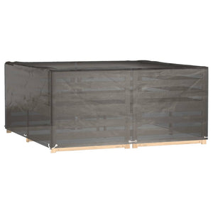 Överdrag för trädgårdsmöbler 16 ölj. 205x205x90 cm fyrkantig