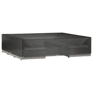 Överdrag för trädgårdsmöbler 16 ölj. 240x240x55 cm fyrkantig