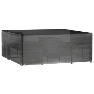 Överdrag för trädgårdsmöbler 16 ölj. 250x250x90 cm fyrkantig