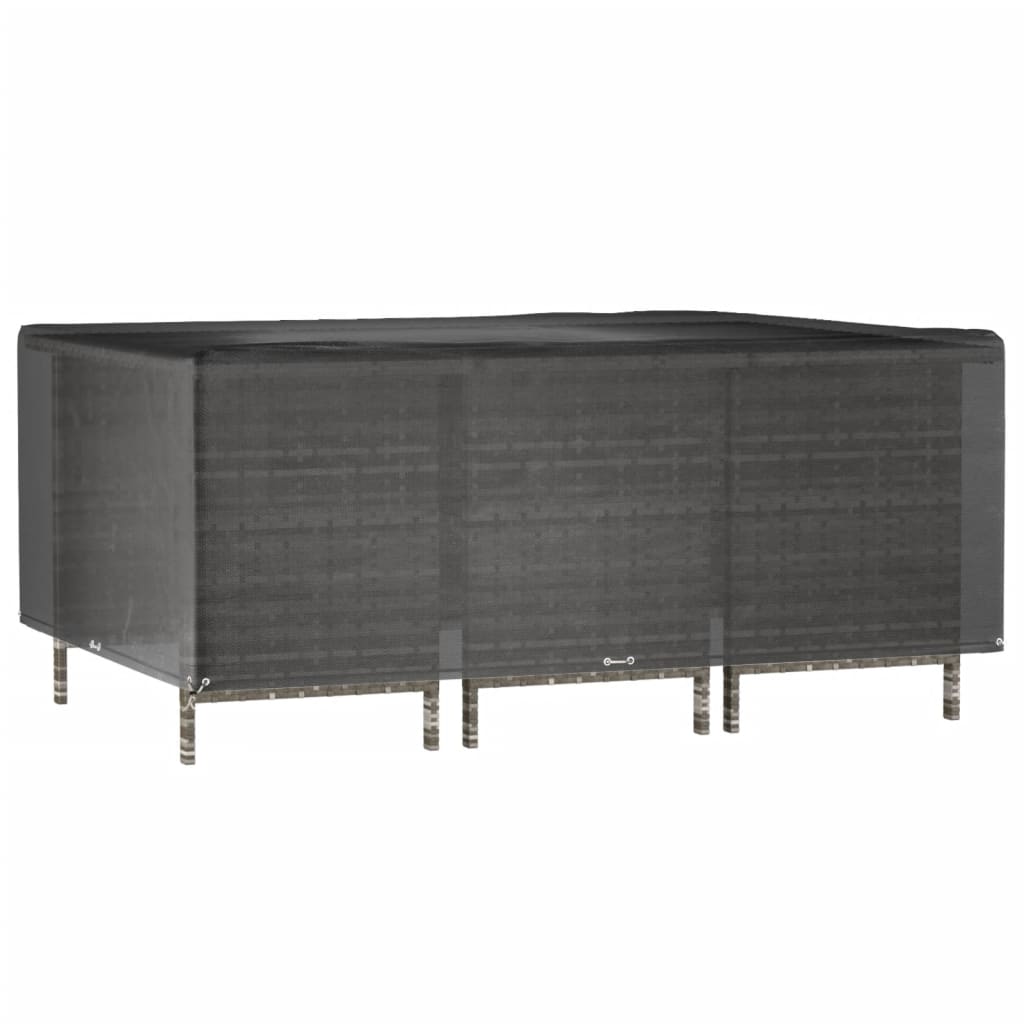 Överdrag för trädgårdsmöbler 12 ölj. 270x180x90 cm rektangulärt