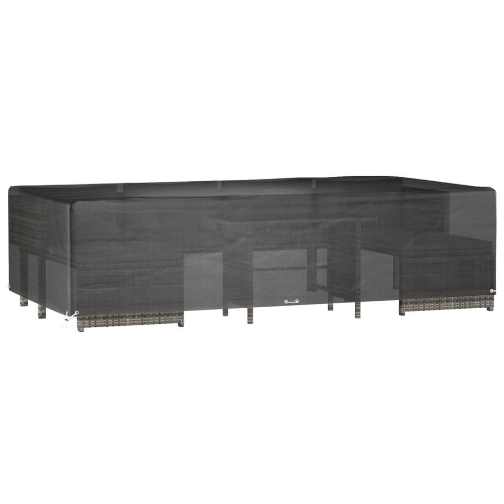 Överdrag för trädgårdsmöbler 12 ölj. 315x160x75 cm rektangulärt