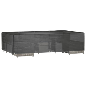 Överdrag för trädgårdsmöbler 12 ölj. 315x180x75 cm rektangulärt