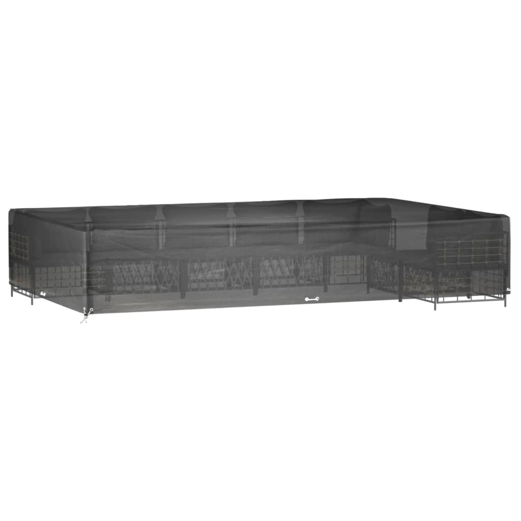 Överdrag för trädgårdsmöbler 16 ölj. 325x205x60 cm rektangulärt