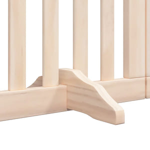 Hundgrind med dörr vikbar 15 paneler 750 cm poppel