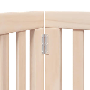 Hundgrind med dörr vikbar 9 paneler 450 cm poppel