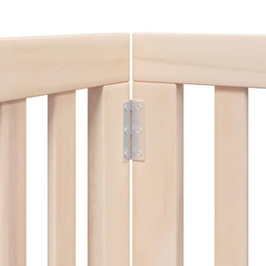 Hundgrind med dörr vikbar 15 paneler 750 cm poppel