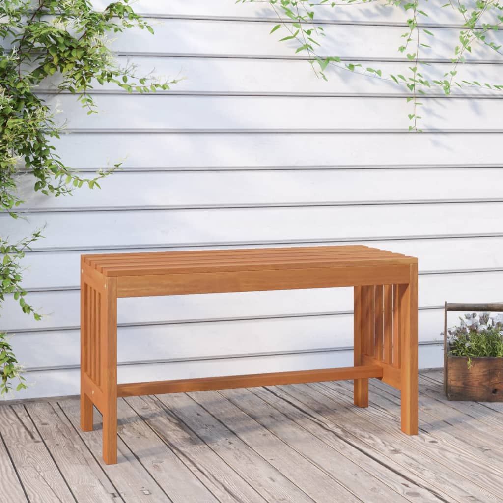 Trädgårdsbänk 80 cm massivt eukalyptusträ