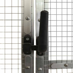 Fågelvoljär silver 1,79x2x1,85 m aluminium