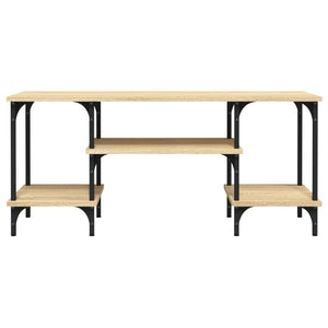 Tv-bänk sonoma-ek 102x35x45,5 cm konstruerat trä