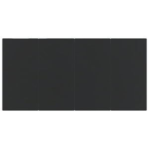 Matgrupp för trädgården 5 delar svart PVC-rotting