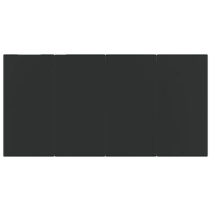 Matgrupp för trädgården 7 delar konstrotting brun