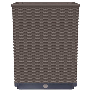 Odlingslådor 2 st brun 30x30x37 cm polypropylen
