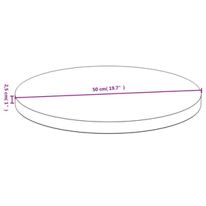 Bordsskiva Ø50x2,5 cm bambu