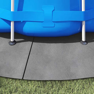 Bottenmatta ljusgrå Ø428 cm polyester geotextil