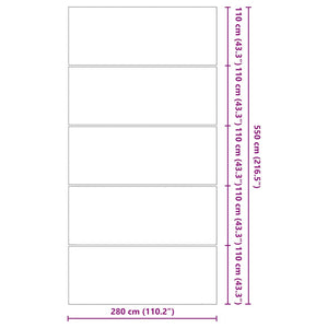 Bottenmatta ljusgrå 550x280 cm polyester geotextil