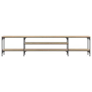 Tv-bänk sonoma-ek 201x35x45 cm konstruerat trä & järn