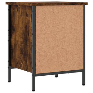 Skohylla rökfärgad ek 38x35x50 cm konstruerat trä