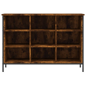 Skohylla rökfärgad ek 100x35x70 cm konstruerat trä