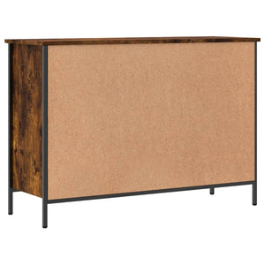 Skohylla rökfärgad ek 100x35x70 cm konstruerat trä