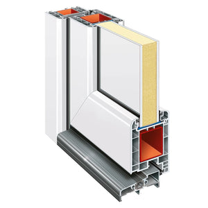 Ytterdörr vit 98x208 cm PVC