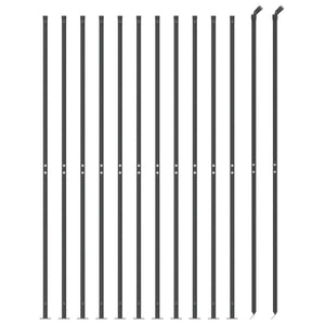 Stängsel med stolpsko antracit 2,2x25 m
