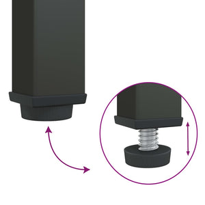 Skåp svart 40x35x105 cm glas och stål