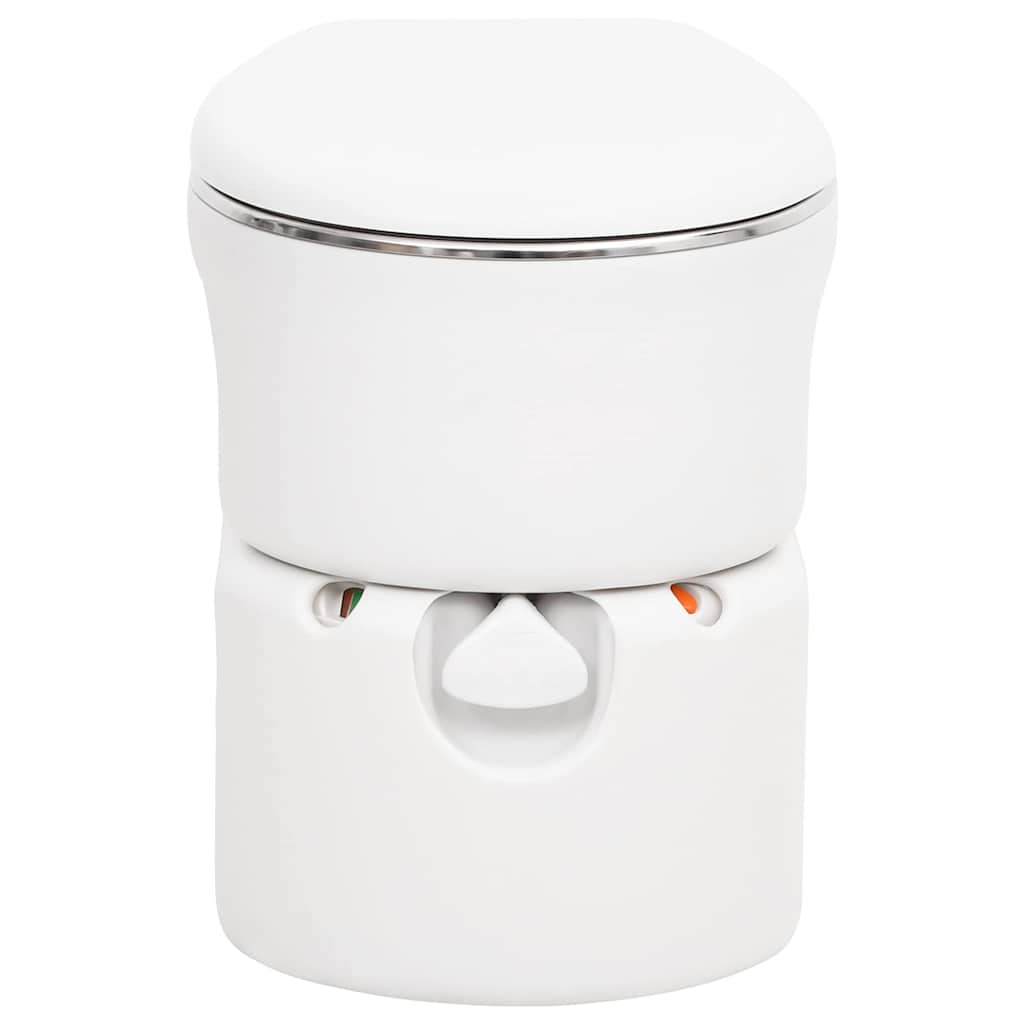 Inbyggd campingtoalett vit 24+17 L HDPE & stål