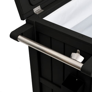 3-i-1 Serveringsvagn svart polypropen