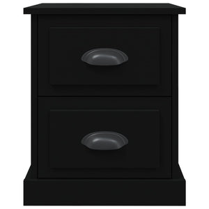 Sängbord svart 39x39x47,5 cm konstruerat trä