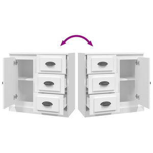 Förvaringsskåp vit 70x35,5x67,5 cm konstruerat trä