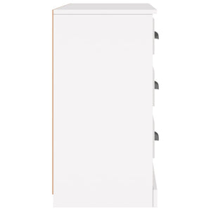 Skänk vit 104,5x35,5x67,5 cm konstruerat trä