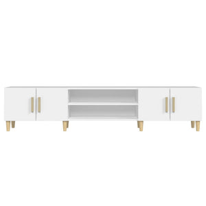 TV-skåp vit 180x31,5x40 cm konstruerat trä