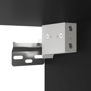 Väggmonterade sängbord svart 41,5x36x28 cm