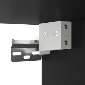 Väggmonterade sängbord svart 41,5x36x53cm