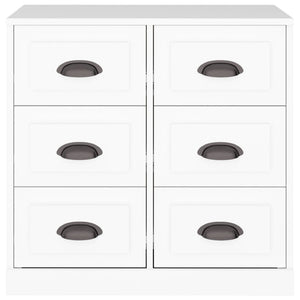 Förvaringsskåp vit 70x35,5x67,5 cm konstruerat trä