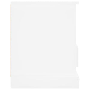 Tv-bänk vit 93x35,5x45 cm konstruerat trä