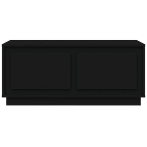Soffbord svart 102x50x44 cm konstruerat trä