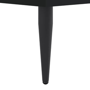 Sängram utan madrass svart 180x200cm konstruerat trä