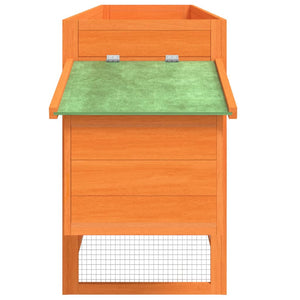 Hönshus brun 204x50x84 cm massiv furu