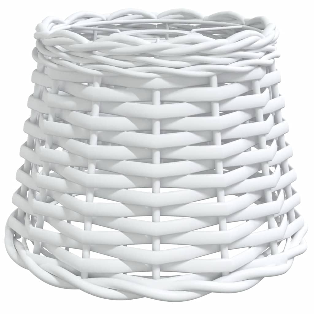 Taklampskärm vit Ø20x15 cm korgmaterial