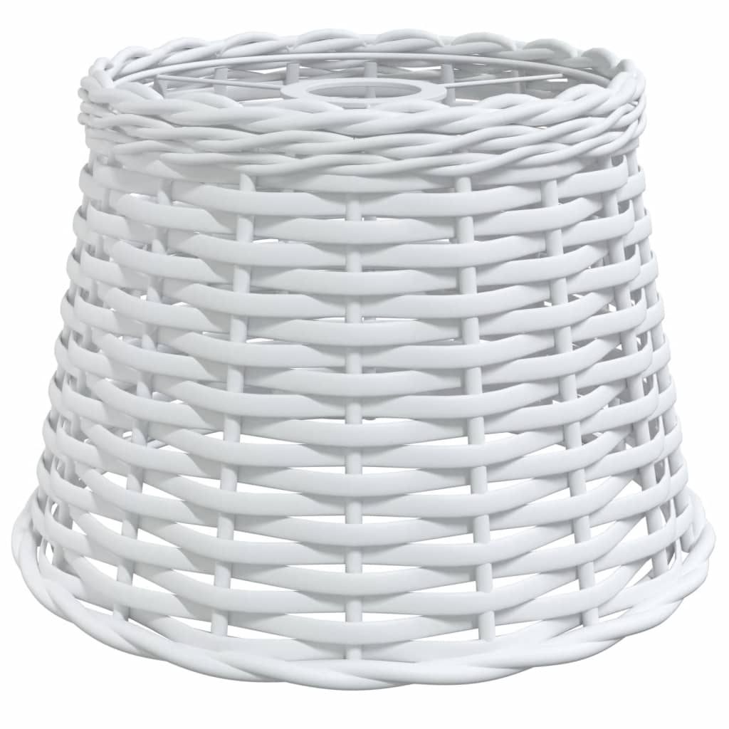 Taklampskärm vit Ø25x17 cm korgmaterial