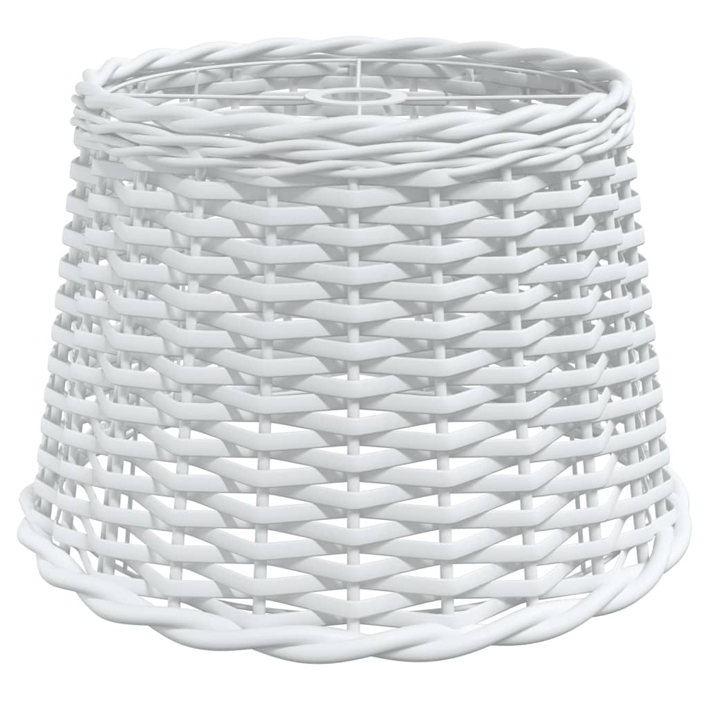 Taklampskärm vit Ø40x26 cm korgmaterial
