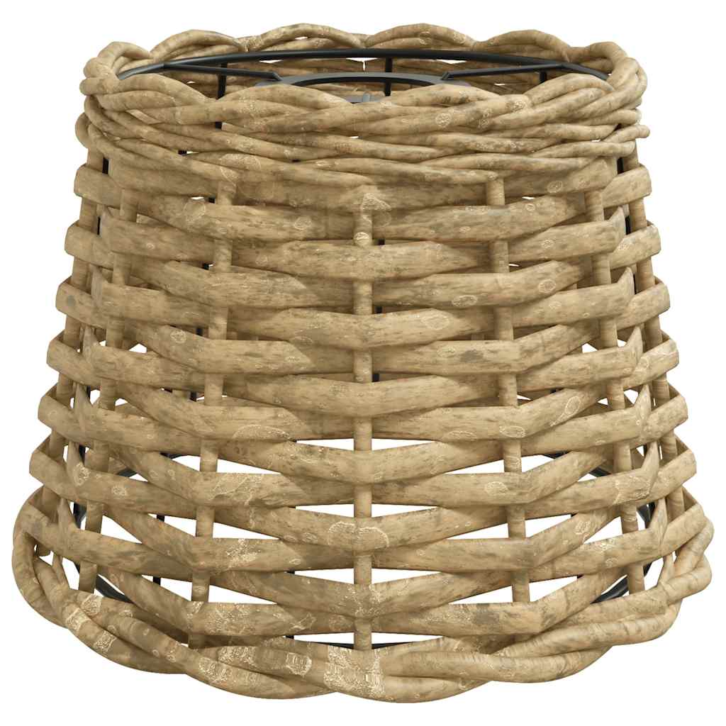 Taklampskärm brun Ø20x15 cm korgmaterial