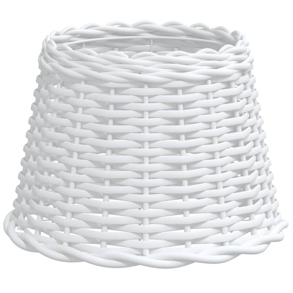 Lampskärm vit Ø30x20 cm korgmaterial