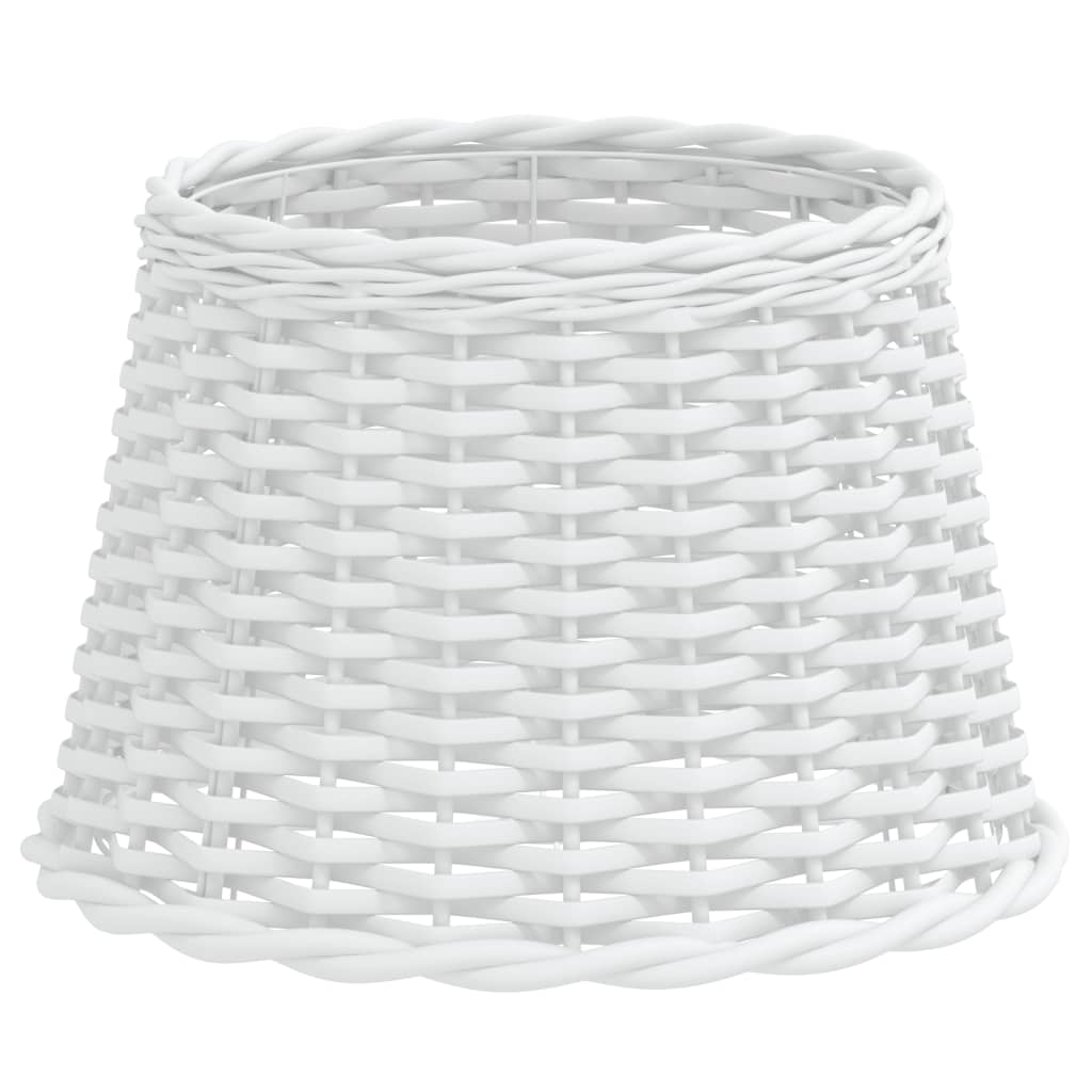 Lampskärm vit Ø40x26 cm korgmaterial