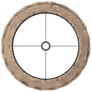 Lampskärm brun Ø25x17 cm korgmaterial