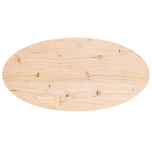 Bordsskiva 80x40x2,5 cm massivt trä furu oval